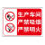 严禁烟火标识牌警示牌贴纸禁止吸烟提示牌消防安全生产标识牌生产 1闲人免进-abs 20x30cm
