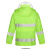 者也 反光雨衣套装 1套 荧光绿分体交通安全路政成人骑行透气定制logo 3XL码005