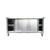加厚304不锈钢工作台厨房专用操作台拉门打荷台桌子台面定做 加厚整体焊接1006080双通