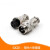 GX20-2-3-4-5-6-7-8-9-10-15芯对接母头插座连接器套装 铜针镀银 GX20-4芯 母插头