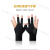 台球三指手套美洲豹台球伙伴三指手套厂家定制logo logo台球伙伴露指灰色