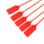 飞尔（FLYER）一次性标签扎带 物流封签扣 塑料封条 红色 22×600mm 100条/包