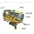 220v高压清洗机QL280/380型洗车机刷车器配件铜泵头总成 280型铜泵头总成+压力表带修理包