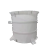定制适用PP反应釜搅拌桶带电机PP储存桶耐高温酸碱药剂桶PP定制桶水槽加热 PP1000L平底桶+0.75kw/380V