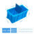 定制配件收纳工具箱箱分格零件盒长方形塑料加厚收纳盒隔板养龟箱带盖 收纳盒 专用无格箱+灰色