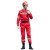 久匀长袖防静电套装工作服救援服应急户外地震水上救援服 红色 3XL