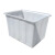 加厚方桶牛筋水箱塑料长方形养鱼水产家用储水桶泡瓷砖大口塑料桶 250L上翻边