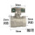 盾运6分DN20内外双丝活接短柄全通径铜球芯大流量球阀 外丝活接+内丝