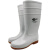 白色雨鞋耐油耐酸碱防滑雨靴食堂劳保防水鞋高筒胶鞋 白色高筒 41