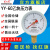 红旗牌仪表YY-60乙炔压力表氩气压力表氮气压力表氢气压力表 -0.1~0.9MPa