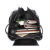 袋鼠（KANGAROO）外出背包双肩包女士背包学生包大容量软皮妈咪旅行书包女包 黑色-单包