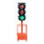 可移动交通信号灯太阳能红绿灯学校驾校十字路口临时信号灯 红人/动态绿人/二位双色跟