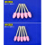 3mm砂轮打磨头红刚玉火石仔玉器金属模具抛光 小电钻电磨头 尖头(3X6)