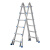 多功能折叠梯工程梯家用梯子伸缩梯人字梯小巨人梯升降加厚铝合金 小巨人5步梯