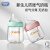 欧贝妮新生婴儿防胀气奶瓶玻璃喝奶初生幼儿宝宝0到3-6个月 150ml蓝色+M号奶嘴+奶瓶刷+吸管