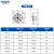 顶卓电气（DINZOO）防爆排风扇BFAG-200 380V 0.06KW 前方后圆款 带铝合金百叶ExdbⅡBT4 Gb