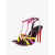路铂廷（Christian Louboutin） 618女士TANGUEVA100花纹绸缎高跟凉鞋 MULTI 37 EU