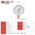 红旗仪表厂家直销YN2-60氮气压力表减压器气体管道专用螺纹14x1.5 0-1MPA
