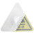 橙安盾 警示贴 一般固体废物 PVC三角形 安全标示牌墙贴 12*12cm 