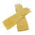 冰禹 乳胶橡胶劳保手套 防水清洁防护手套 38cm黄色M码