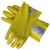 耐适达 防酸防碱防油防热防过敏棉内衬PVC浸塑手套906/双 黄色（可定制）
