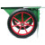 加厚手推车车轮 工地翻斗车配件轮子 1套加厚耐磨充气轮 bf-18 绿色小号2.0厚翻斗车（充气轮）