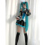 海之藤【现货】初音未来 MIKU 公式服 cos服 初音衣服 初音cosplay服 初音银白色漆皮一套 XL