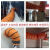 集客家 风管 橙色pvc伸缩钢丝帆布排气排烟管道 耐高温阻燃通风软管 内径450MM*10米一条 单位：条
