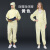 爱不释手 无尘衣连体带帽洁净防护防尘工作服男女工厂工作车间作业企业批发采购防静电服 【黄色】连体服 XXXL