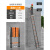 伸缩梯子人字梯铝合金家用加厚直梯便携多功能折叠工程梯升降楼梯 【加厚+无缝管】直梯5.5米