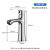 科力恒 水龙头冷热水器二合一面盆浴室柜卫生间混水阀台上盆洗脸盆 七狼【单冷】不配进水管
