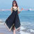 KSHK海边沙滩裙波西米亚长裙海岛海滩子泰国度假中长款女夏黑色连衣裙 S