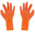 出极 浸胶工业手套 加厚PVC手套 橡胶劳保手套 单位:双 橘色防滑颗粒手套1双 