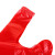 普利赛拉 红色手提垃圾袋打包袋 酒店商用背心垃圾袋塑料袋 【35*54cm】100只装 红色