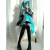 海之藤【现货】初音未来 MIKU 公式服 cos服 初音衣服 初音cosplay服 初音银白色漆皮一套 XL