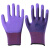 新吉星l309紫色舒适防滑耐磨透气乳胶发泡劳保手套男女士工作薄款 12双红宇L309紫色 M