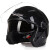 捷凯-512男女通用摩托车电动车头盔3/4双镜片安全头盔原厂 亮黑 XXL