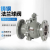 上海沪工铸钢碳钢涡轮手柄法兰球阀Q341F-10/16C压缩空气燃气氮气 重型手柄 DN80