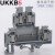 50只装UKKB5导轨式双层接线端子台 UK-4/2-2L双进双出2.5-4 UKKB3 UKKB325平方