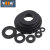 黑色尼龙垫片塑料圆形平垫耐高温绝缘塑胶平垫圈M2M4M5M6M8-M20 M8*30*2.0 (5粒)黑色