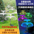 京云灿水母灯 太阳能户外七彩变色庭院阳台花园地插草坪灯5W单层+芦苇水母灯