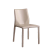 MEXUEER意式极简马鞍皮餐椅家用现代简约小户型凳子北欧轻奢设计师餐桌椅 卡其色