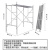 镀锌移动脚手架活动脚手架门式工地装修龙门架钢管手脚架 加厚款1.9m高2.5厚加宽+边勾铆
