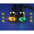 铁路专用强光信号手电筒红白绿/黄3三色充电防护指示灯带磁铁 B款红黄白+2电池+直充+盒