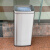 不锈钢垃圾桶30L大容量走廊公司电梯洗手间敞口无盖擦手纸直筒 30升黑金 长32*宽26*高70cm
