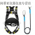 高空作业安全带五点式双挂钩安全绳套装国标全身式保险带绳 GM8088单小钩3米