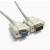 订制特殊DB9针串口线 针对孔RS232连接线 公对母 COM数据线 白色 3M