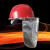 铝箔头罩防1000度热耐高温面罩隔热面罩炉前工炼钢冶金面屏 ABS安全帽加茶色屏面罩