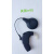 耐声2023新版人工耳蜗美国AB-M90出理器防汗套 头件套耳琐 黑色处理器套右耳＋银钩耳锁