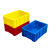 车载专用收纳盒分格零件盒小号无格周转箱长方形配件箱盖子物料盒 RG.380.无格箱+黄色